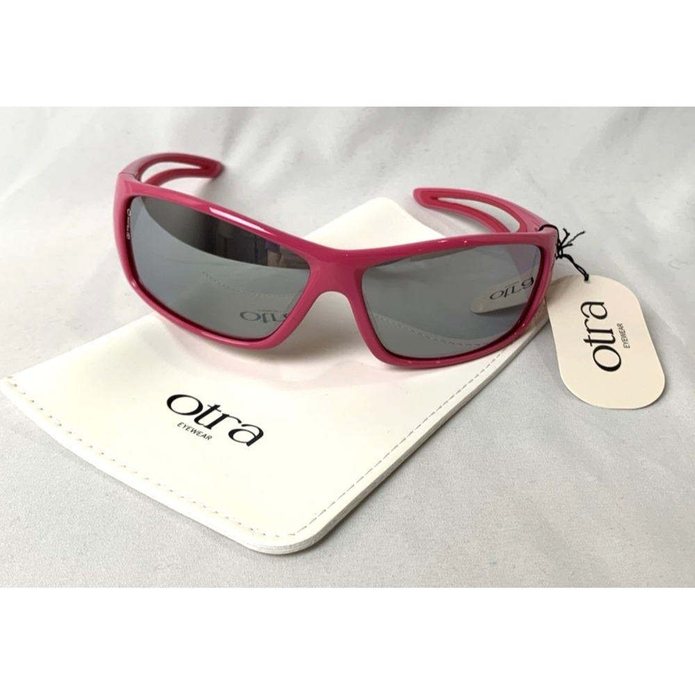 NEW Otra Eyewear Sunglasses‎ Womens Pink Amari Wrap w/Slipcase